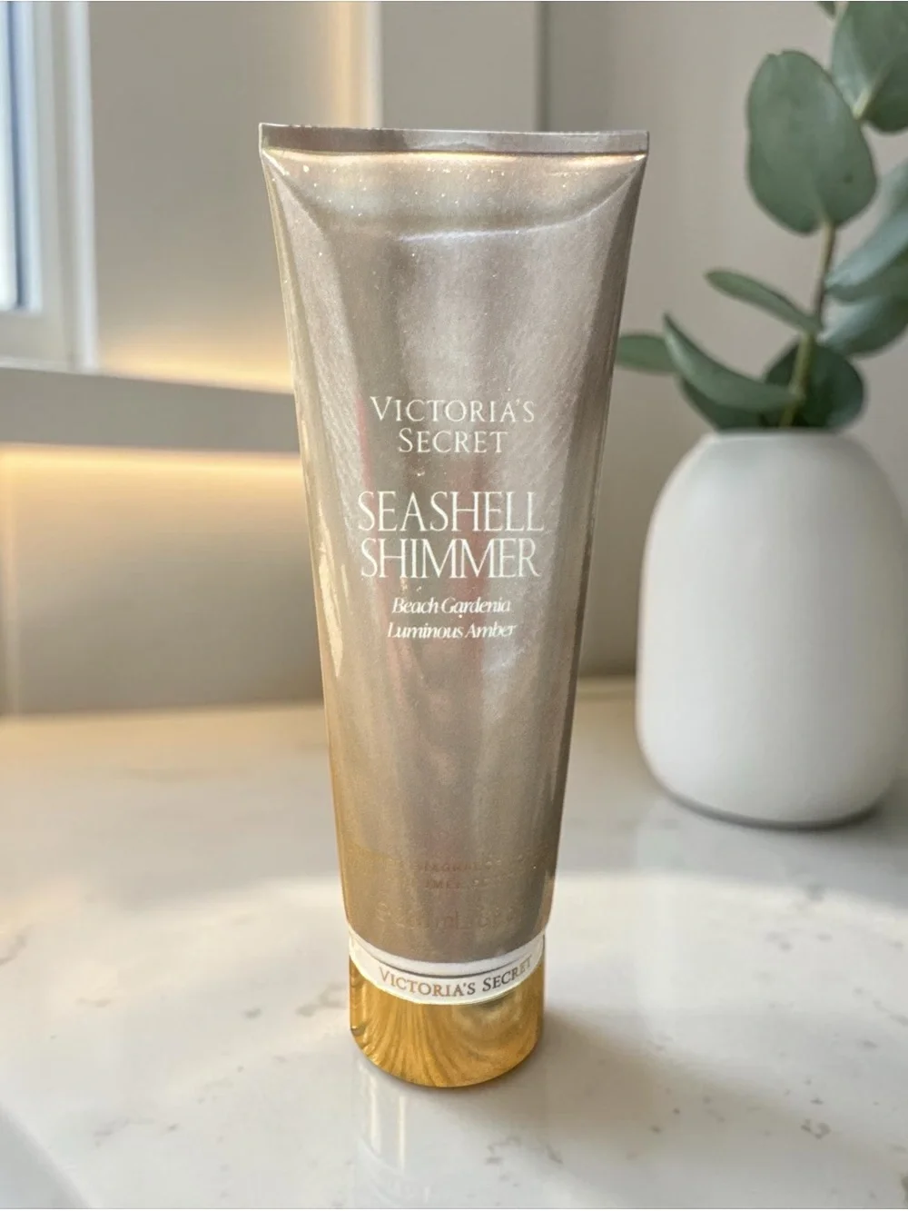 NWT Victoria's Secret Seashell Shimmer Body Lotion & Mist Set Shimmery Champagne